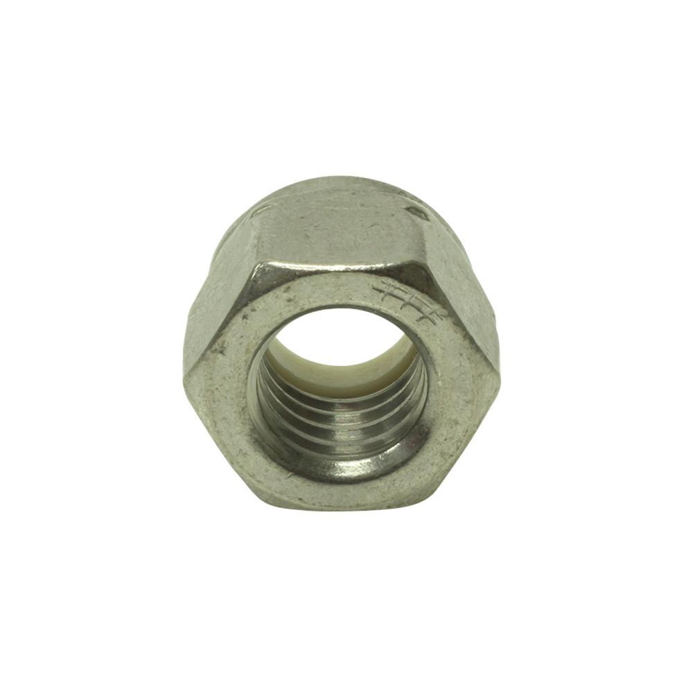 Hexagonal Nylon Lock Nut 1/2-13 - Stainless Steel 18-8 Hexagonal Nylon Lock Nut 1/2-13 - Stainless Steel 18-8