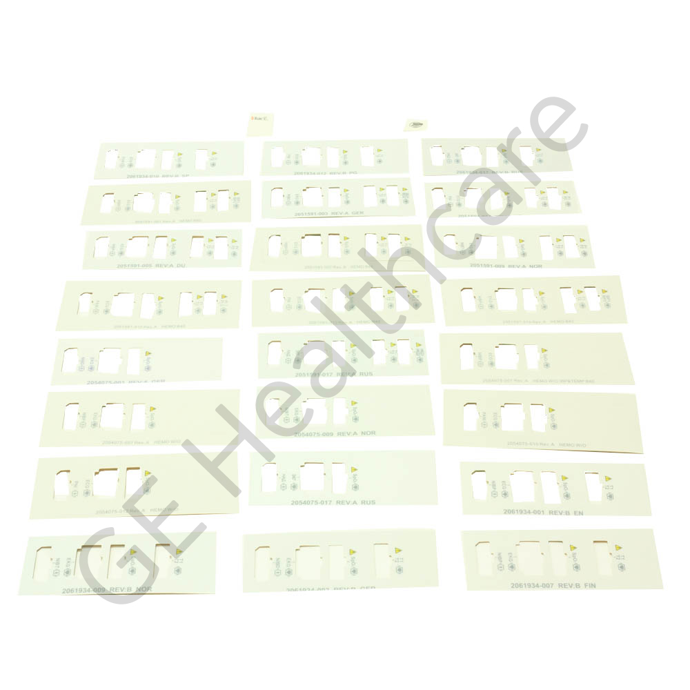 ProCare B40/B20 Hemodynamic Labels ProCare B40/B20 Hemodynamic Labels