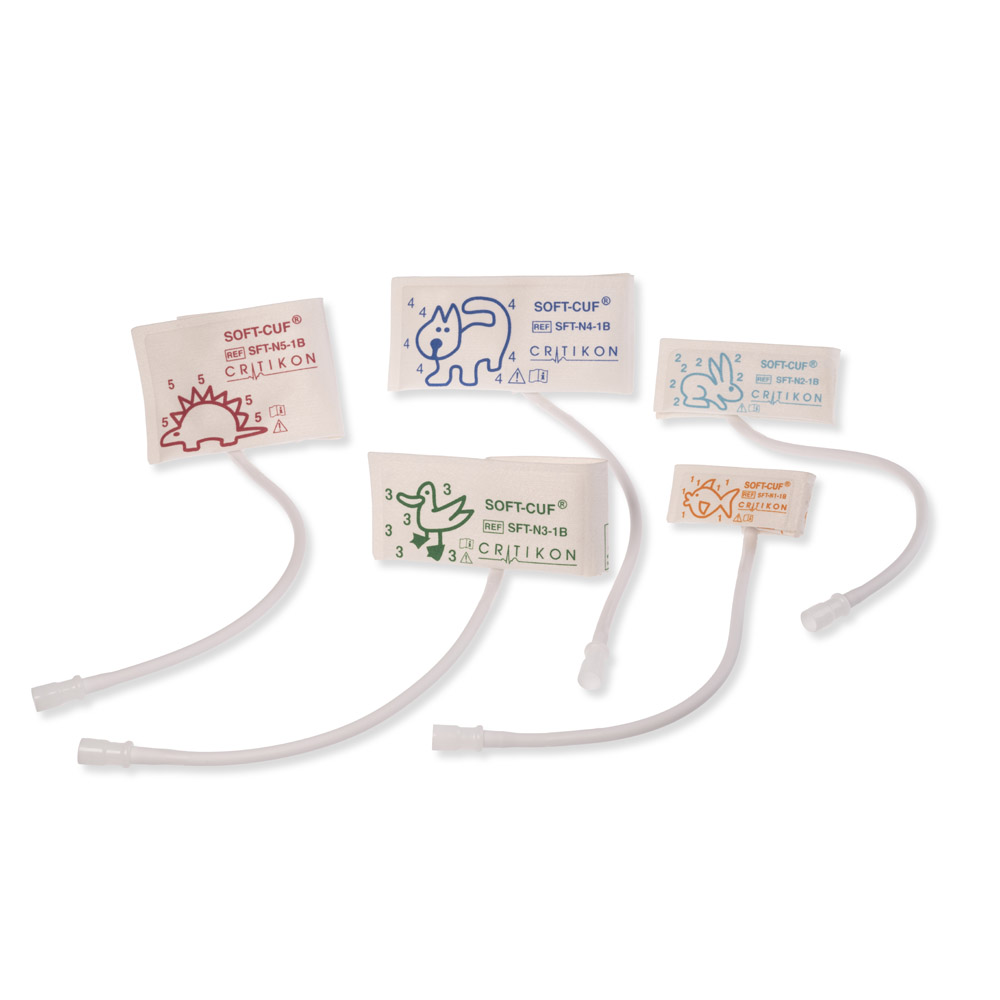 SOFT-CUF Mix Neonate Blood Pressure Cuffs, 2 Tubes Neo-Snap (20/box) SOFT-CUF Mix Neonate Blood Pressure Cuffs, 2 Tubes Neo-Snap (20/box)