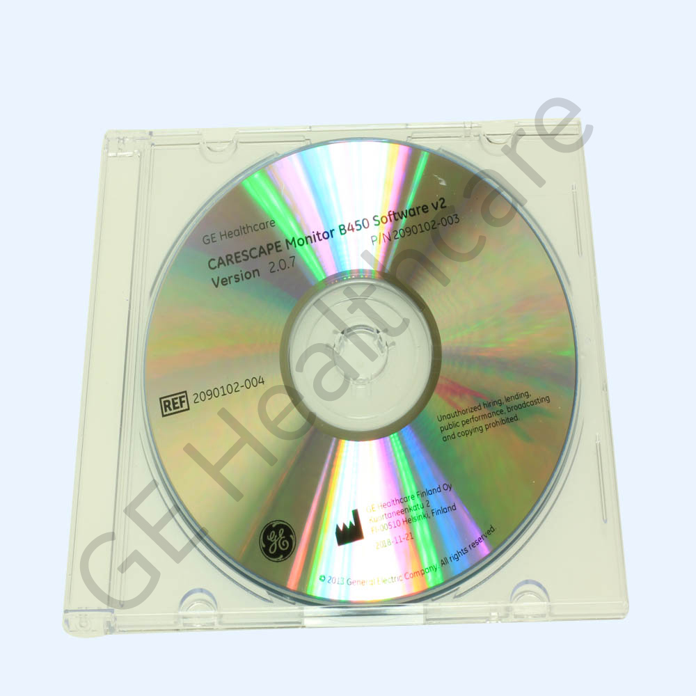 CARESCAPE B450 Software Disaster Recovery Kit v2.0.7 CARESCAPE B450 Software Disaster Recovery Kit v2.0.7