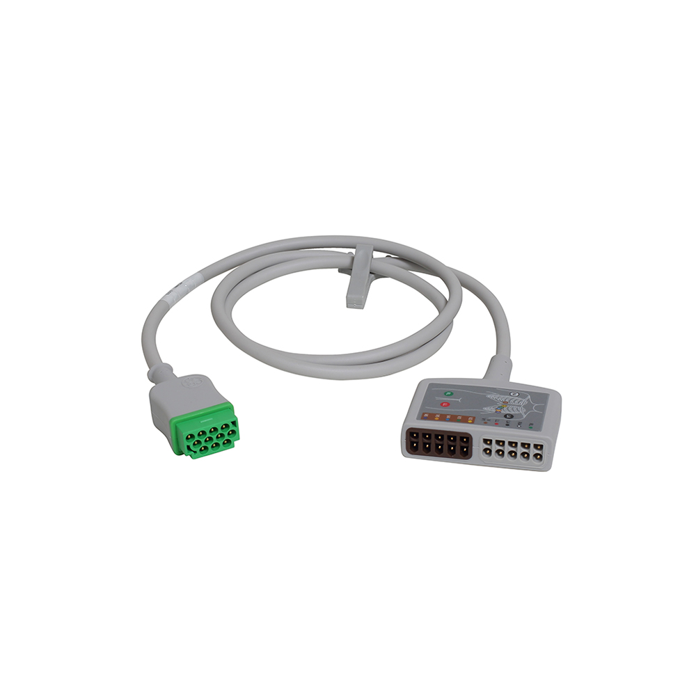 ECG 12-lead Trunk Cable, IEC, 3,6m (1/box)