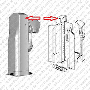 Column Cover Top Left Equipped 2375027-2 Column Cover Top Left Equipped 2375027-2