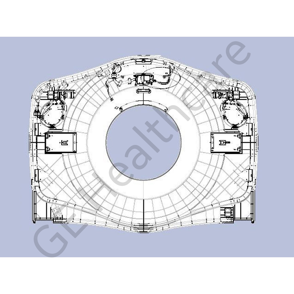 COVER ASM, GANTRY FRONT, WHITE N9 WITH BLUE DISPLAYS COVER ASM, GANTRY FRONT, WHITE N9 WITH BLUE DISPLAYS