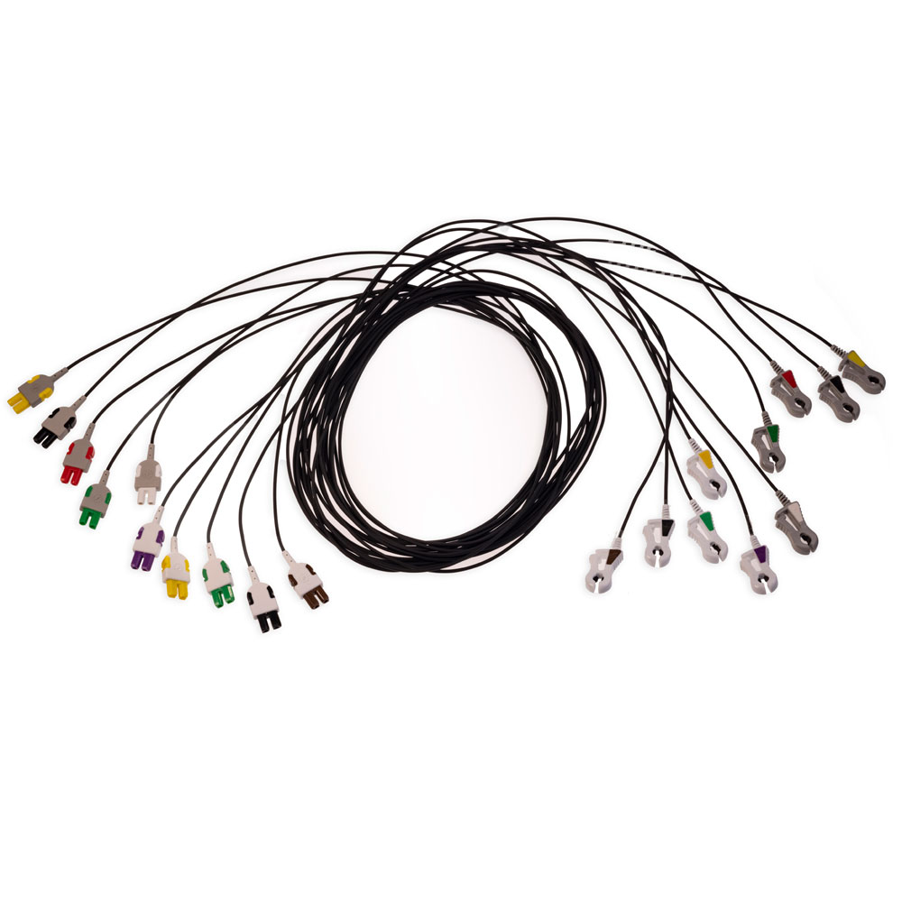 ECG 10-lead Radiotranslucent Leadwire Set, Grabber, IEC, 1,5m (1/box)