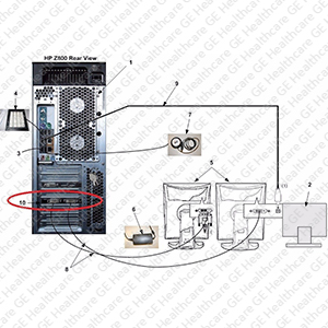 Graphic Controller Board BarcoMed 5MP2FH Graphic Controller Board BarcoMed 5MP2FH