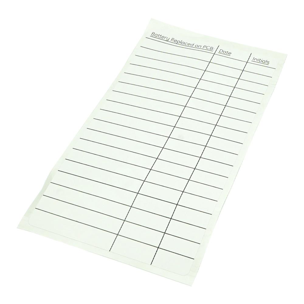 Battery Replacement Date Label Battery Replacement Date Label