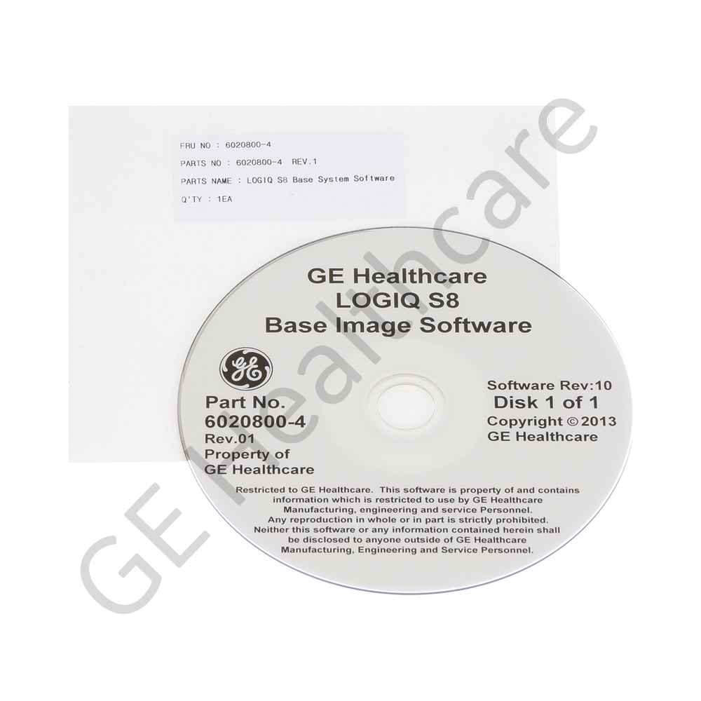 LOGIQ S8 Base System Software 6020800-4