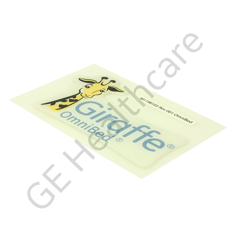 Sticker Label Branding Giraffe™ Omnibed