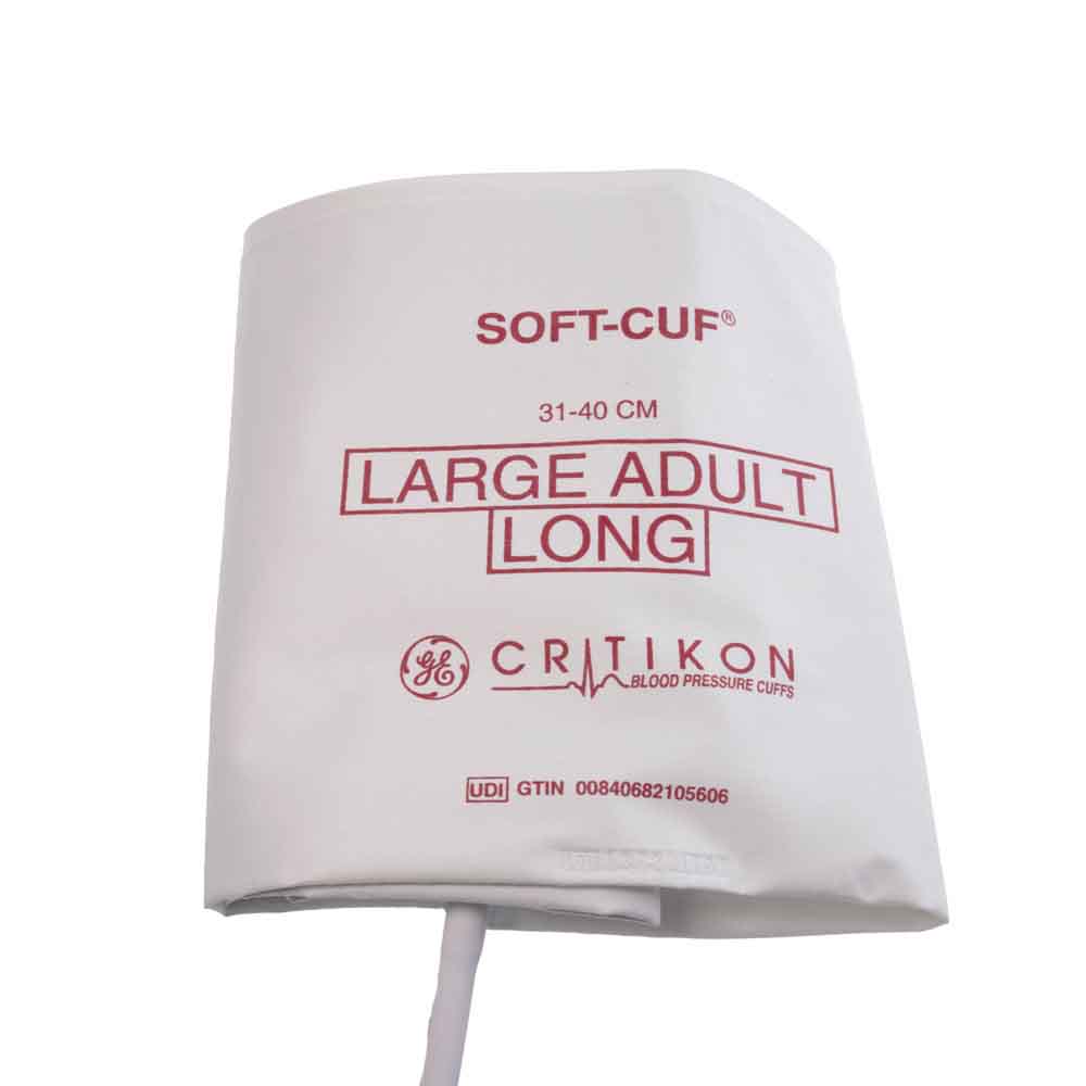 SOFT-CUF Large Adult Long Blood Pressure Cuff, 1 Tube Bayonet (20/box)